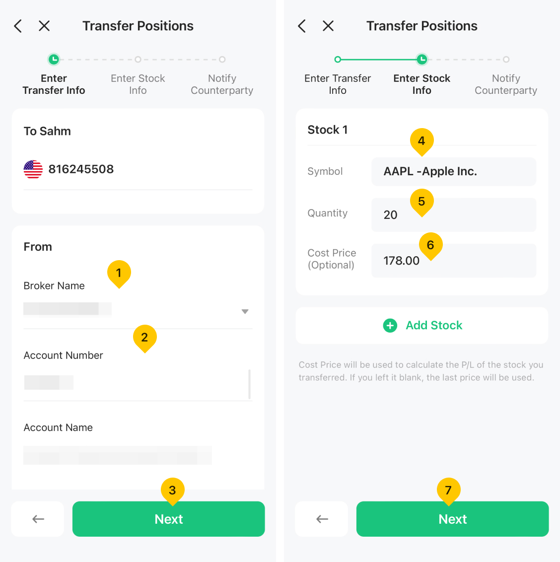 How do I transfer stock into Valuable Capital Financial Company?